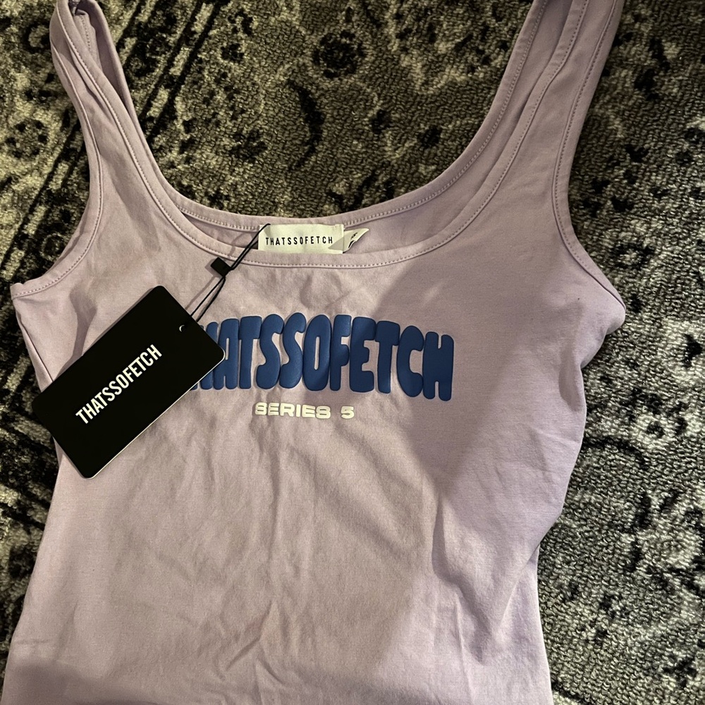 THATSSOFETCH Lavender Tank Top